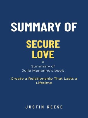 cover image of Summary of Secure Love by Julie Menanno